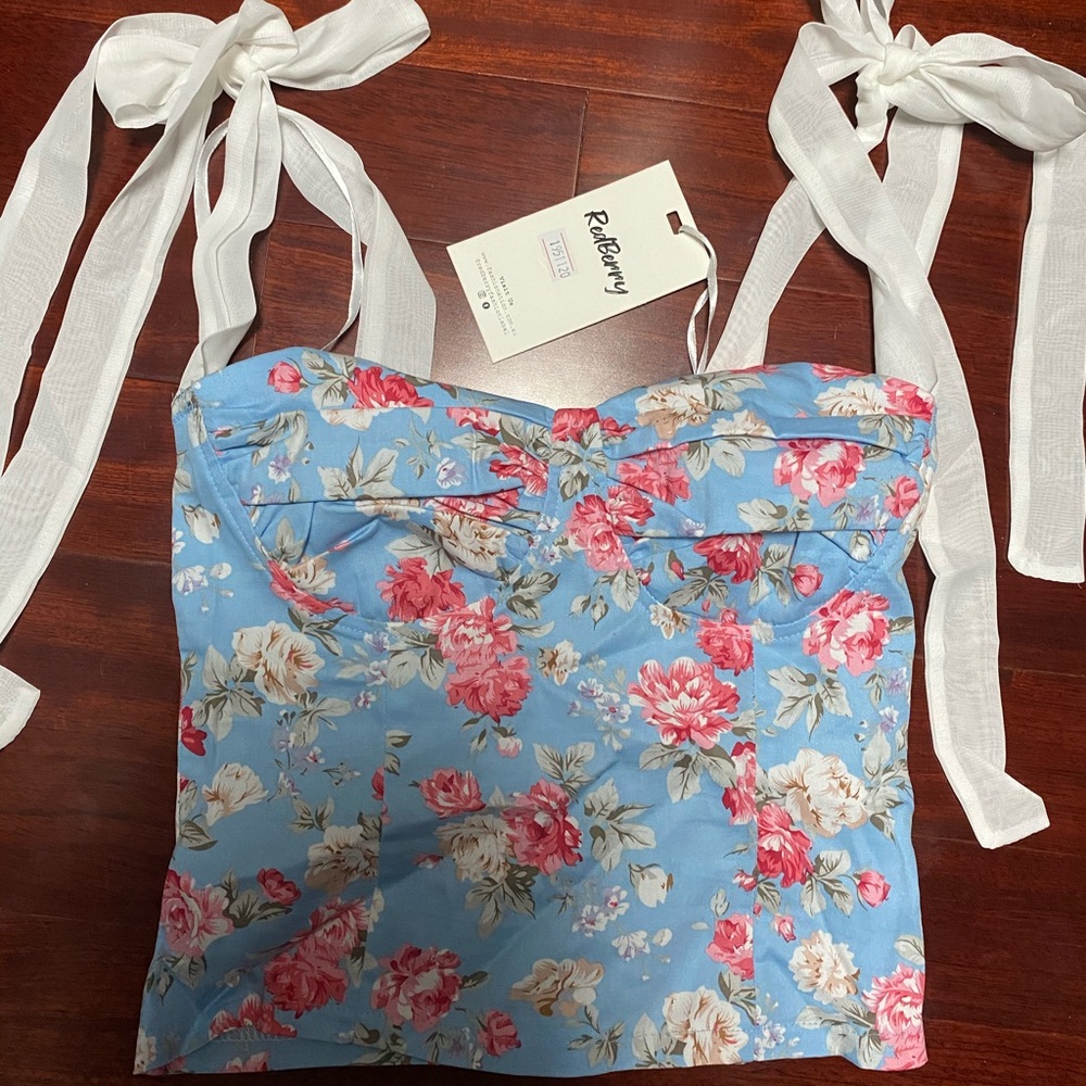 Crop Top with Shoulder Ties